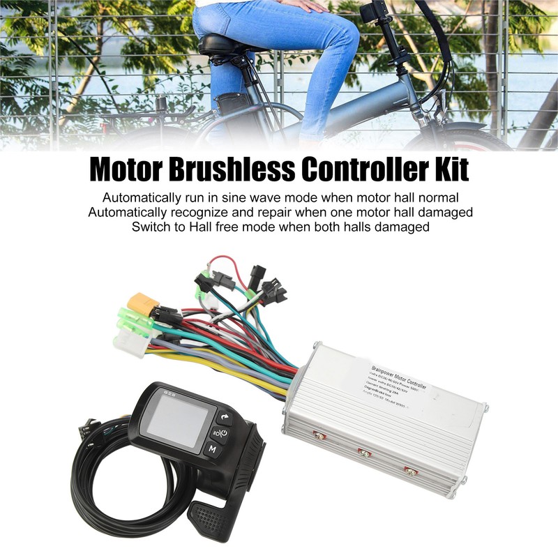 Motor Brushless Controller Kit 36V 48V 60V 500W 28A 3