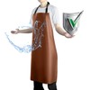 Vammcht Waterproof Apron with Comfortable Adjustable Bib Rubber Vinyl Dishwasher