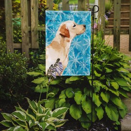 Caroline's Treasures BB9458GF Yellow Labrador #2 Winter Flag Garden Size, Small, Multicolor