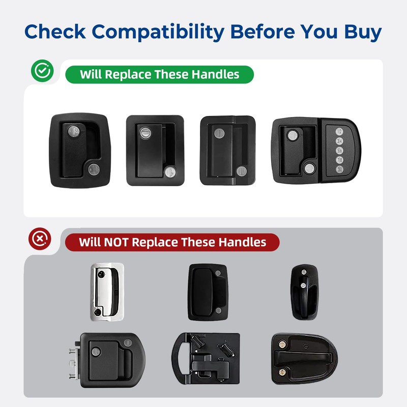 ONNAIS Full Metal RV Keyless Entry Door Lock with Password