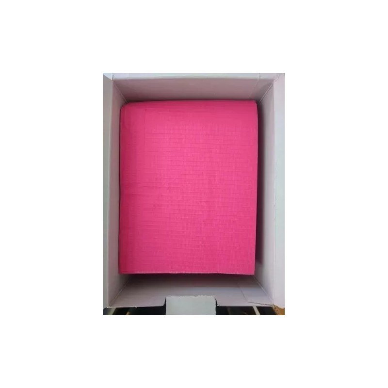 Borgatta Campos Baberos Desechables Dental Rosa Fuerte 50 Pzas