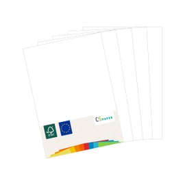 Made in EU 20 Sheets White A4 80 g/m² CS Paper - Printer Paper, Copy Paper, Universal Paper for Printing, Crafts & Folding in DIN A4 Format Paper for Home and Office Supplies