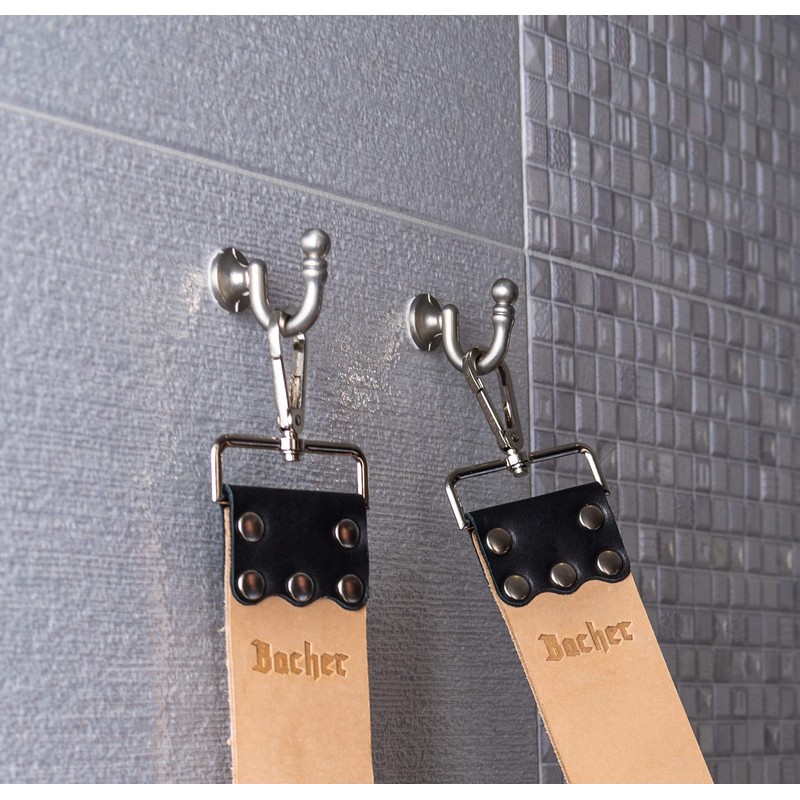 BACHER Shaving Strop with Honing Compounds - Premium Set -