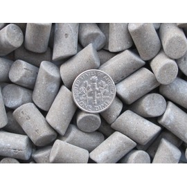 8 Lb. 3/8" X 5/8" Abrasive Cylinder (DF) dense fast-cut Aggressive Fast Cutting Ceramic Porcelain Tumbling Tumbler Tumble Media