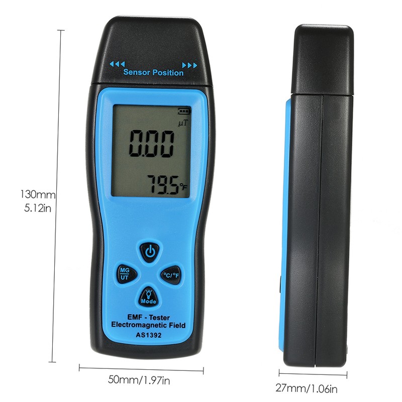 Handheld Mini Digital LCD EMF Tester Electromagnetic Field Radiation Detector