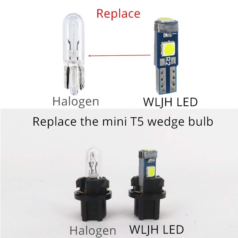 WLJH - Juego de Bombillas LED para Panel de Instrumentos,