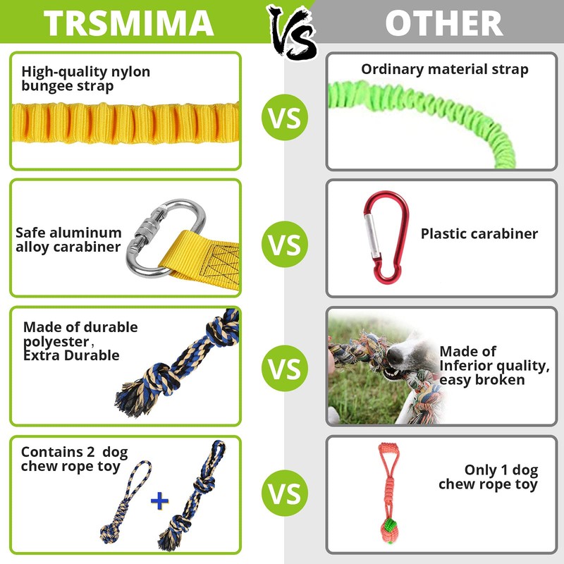 Dog Hanging Bungee Tug Toy: Interactive Tether Tug-of-War for Pitbull