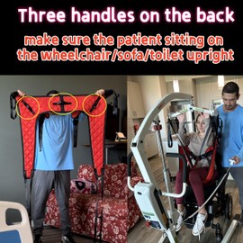 doudouX Patient Lift Sling, Pool Sling, Commode Sling, M for 80-250 Pounds