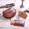 Menesia Beard Brush and Comb set, Boar Bristle Hair Beard