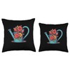Watering Can with Flowers Flower Watering Can Costume Throw Pillow,