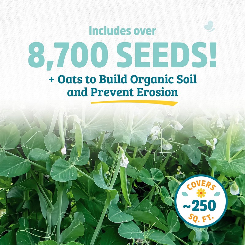 Cover Crop Pea + Oat - 1000 sq ft Coverage