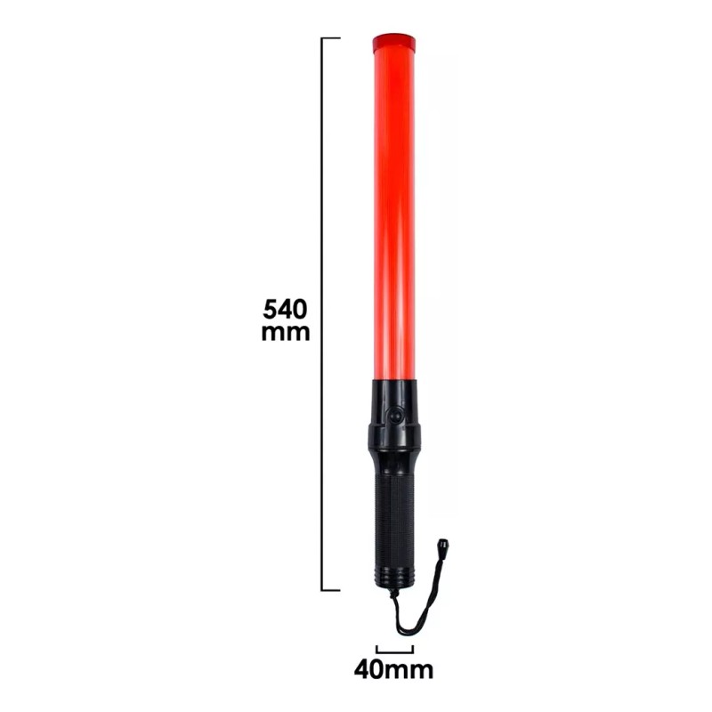 SH 5 Bastones Luminosos Vial Trafico Luz Led Naranja Paquete