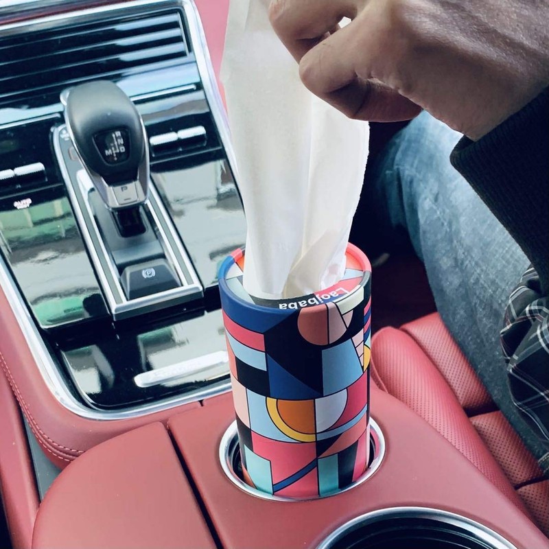 Laojbaba Car Tissues Canned Tissue Cylinder Tissue Boxes Perfect for