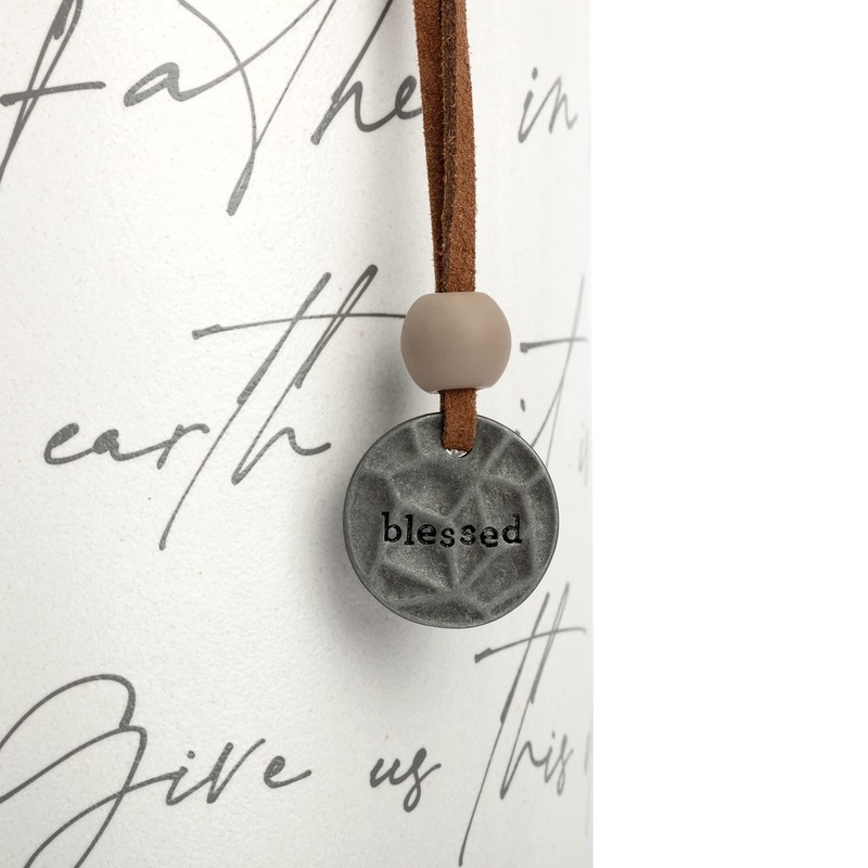 DEMDACO Lord's Prayer Classic White Brown Trim 8.5 x 4