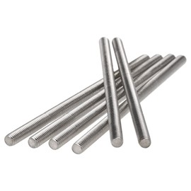 sourcing map M8 x 170 mm Fully Threaded Rod Stainless Steel 304 Right Hand Thread Pack of 6
