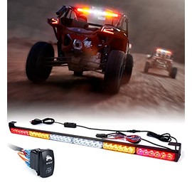 Xprite 36" Rear LED Chase Light Bars, All in One w/Strobe Brake Reverse Turn Signal Light for RZR Yamaha, Can-Am Maverick X3, ATV, UTV, Side by Side and Off Road Vehicles - RYWWYR