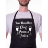 Print4U Customise This Apron Chief Prosecco Taster Any Name Here