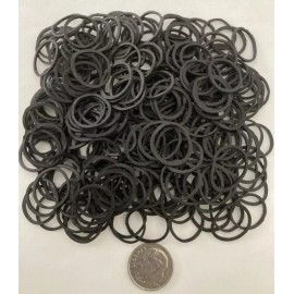 2 pack SMALL  BLACK RUBBER  Total  500 PCS