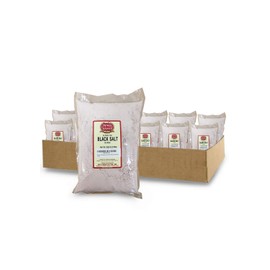 Spicy World Indian Black Salt Powder 5 Pound Bulk - Ground Kala Namak (Pack of 4)