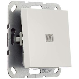Gira System 55 283403 Rocker Switch 2-Pole Control 20 A Pure White