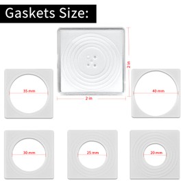 Coin Snap Holders, 20 Pieces Silver Dollar Coin Holder, Coin Capsule Storage Box with 5 Size (20/25/30/35/40 mm) Adjustable Gaskets, Coins Collection Supplies for Collectors-Black