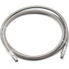 1/2" Male NPT Stainless Steel Braided Hose 48" Length PTFE