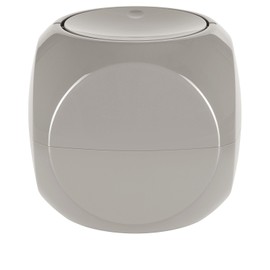 Spirella Dice 1 litre waste bin, table waste bin with swinging lid, taupe