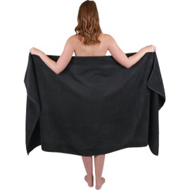 Betz Dresden Bath Towel XXL Bath Towel Sauna Towel 100% Cotton Various Sizes Size 100 cm x 180 cm Dark Grey