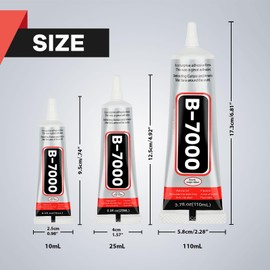 Jewelry Glue for Metal and Stone: 2PCS 10ML 0.3fl.oz Bead Adhesive for Making, Super Adhesive for Stones, Rhinestones, Metal Crafts, Diamond, Nail, Fabric Repair