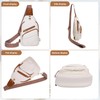 Sling Bag for Women,PU Leather Crossbody Bag Anti Theft,Lightweight Shoulder