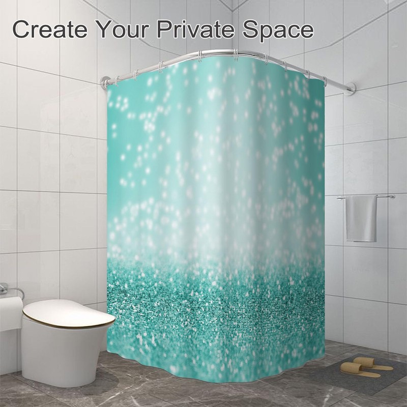 Moslion Boho Mandala Feathers Shower Curtain 72 x 72 Inch