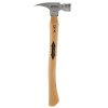 Stiletto TI16SC 16 Oz. Titanium Smooth Face Hammer, 18"Curved Hickory