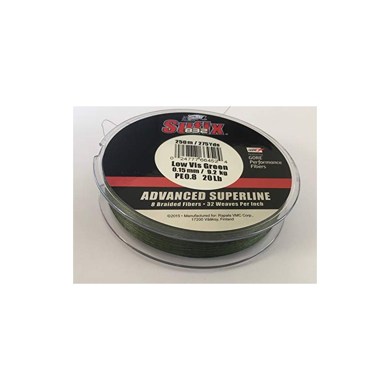 Sufix 832 Advanced Superline 250 Green Size 0.150 mm