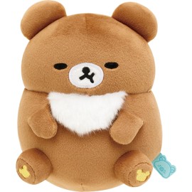 San-X Rilakkuma "Everyone's Punching Up Roll" Plush Toy Chairokokoro MO66001 Size: H 6.3 x W 4.7 x D 3.9 inches (16 x 12 x 10 cm)