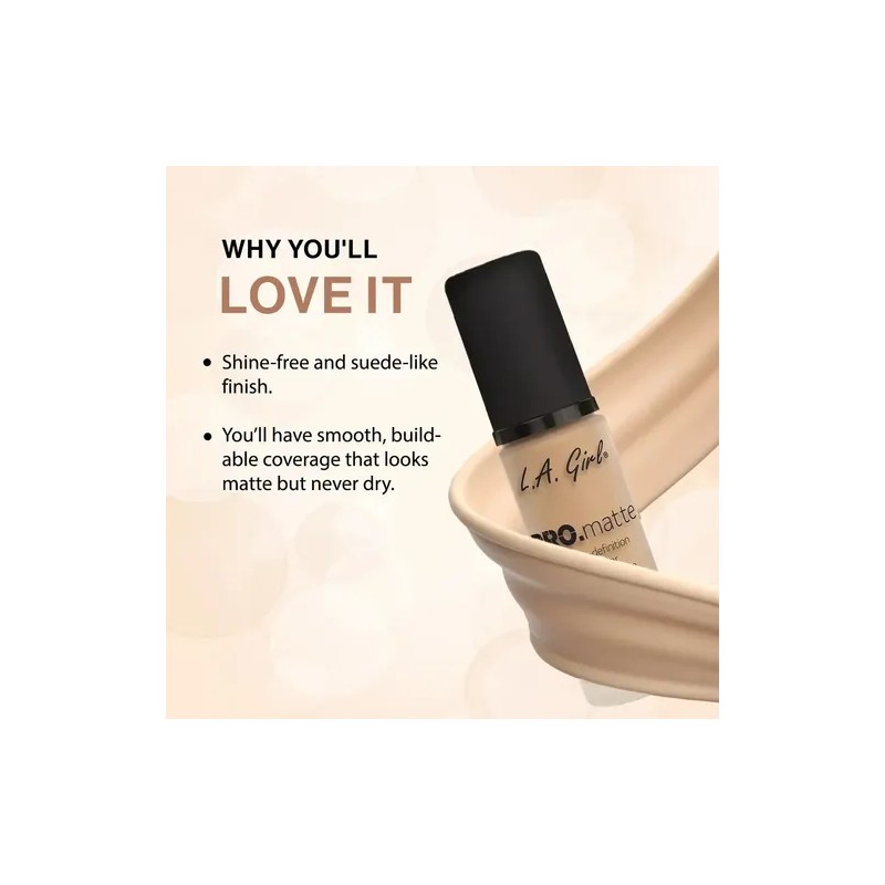 Base De Maquillaje Liquido La Girl Pro Matte Foundation 30ml