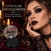 Single Black Eyeshadow Pressed Powder Compact Halloween Makeup