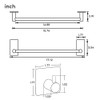 Taozun 16-Inch Towel Bar - Self Adhesive Bathroom Towel Holder