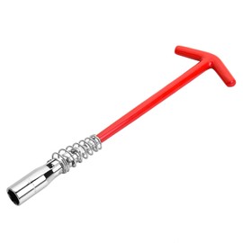 Jetech 5/8 Inch (16mm) Spark Plug Socket Wrench - T-Handle Design with 360-Degree Rotating T Bar, Heat-Treated Cr-V Alloy Steel - Remover & Installer Tool