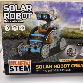 Luck_Mall 12-in-1 STEM Solar Robot Kit Toys Gifts Educational Building Science Ex Gifts US