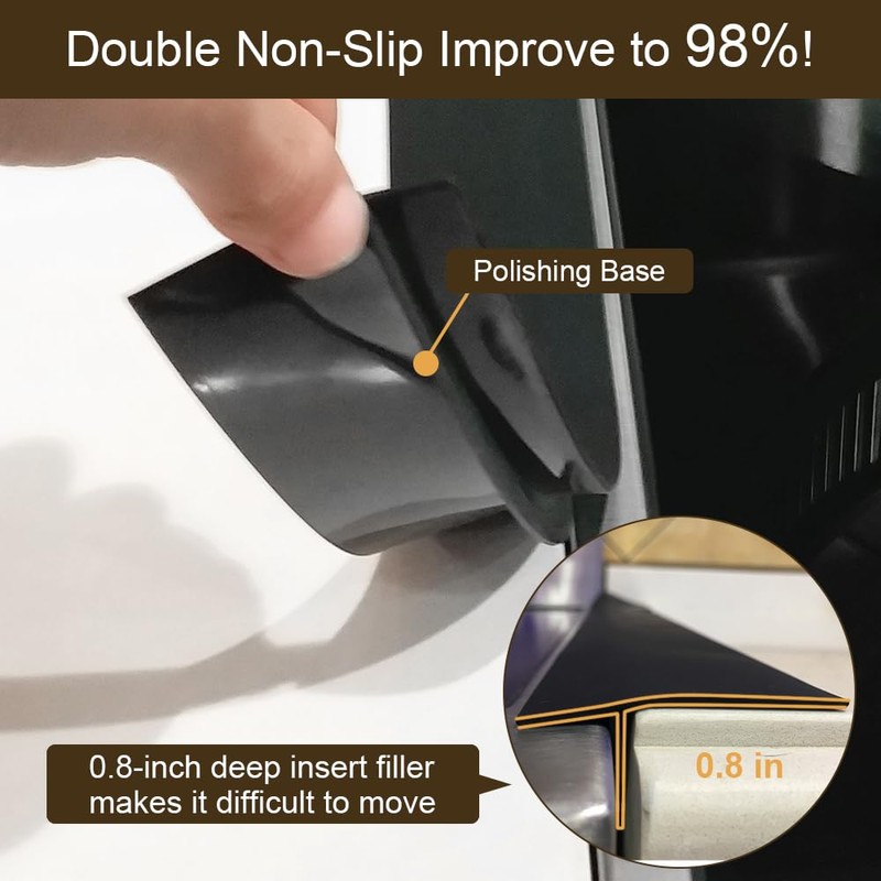 Kitchen Silicone Stove Counter Gap Cover, 25 inch Long &