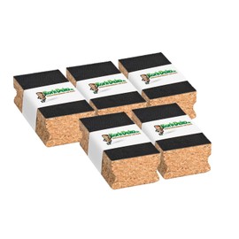 5 x cork sanding blocks, with Velcro system and rounded edges, 12 x 6 x 4 cm, for sandpaper, sandpaper, pack of 5