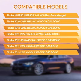 CYCWER Engine Overhaul Gasket Seals Kit Rebuild Kit 11127599212 Fits for N55B30 N55B30A 3.0 Turbocharged, Fits for 2010-2015 335i 3.0L, Fits for 2011-2018 X5 3.0L, Replace OE 11127599212 11127587804