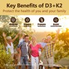 Vitamin D3 & K2, 250 Veggie Softgels – 2-in-1 Formula