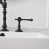 BWE Black Widespread Faucet for Bathroom Sink 3 Hole 8