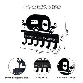 Biagift Camper Key Holder for Wall Decorative, Camping Decor, Travel Trailer Accessor...