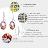 925 Sterling Silver Earrings for Women Austria Crystals Oval Shape