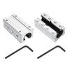 sourcing map 2Pcs SBR16LUU Linear Bearing Block 16mm Open Slide