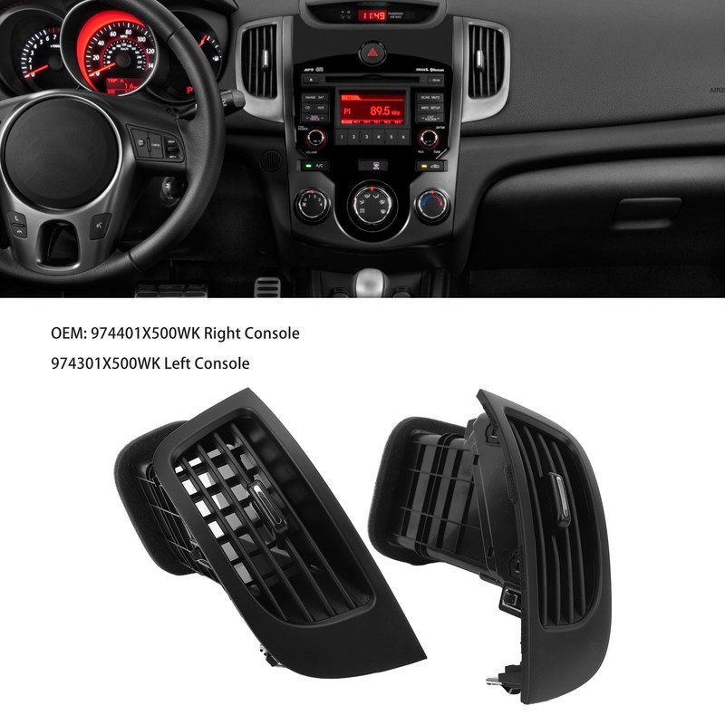 1 Pair Front Center Air Vent 974401X500WK Dashboard Ac Outlet