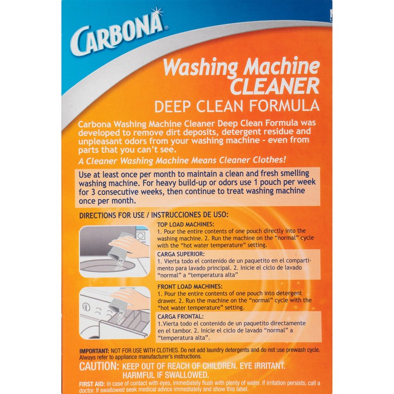 Carbona® Washing Machine Cleaner | Eliminates Odor & Residue |