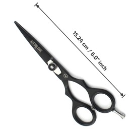 Kutting Edge - Hair Scissors Professional Hair Cutting Scissors Kit Thinning Shears - Hairdressing Scissors Set - Stainless Steel Barber Black Scissors 6.0”